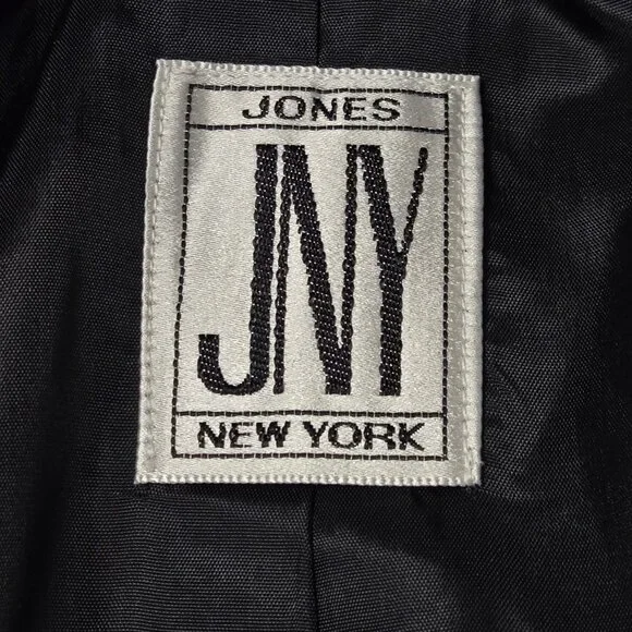 Jones New York Women's Double Breasted Peacoat XL Black Pre-owned - Picture 5 of 11